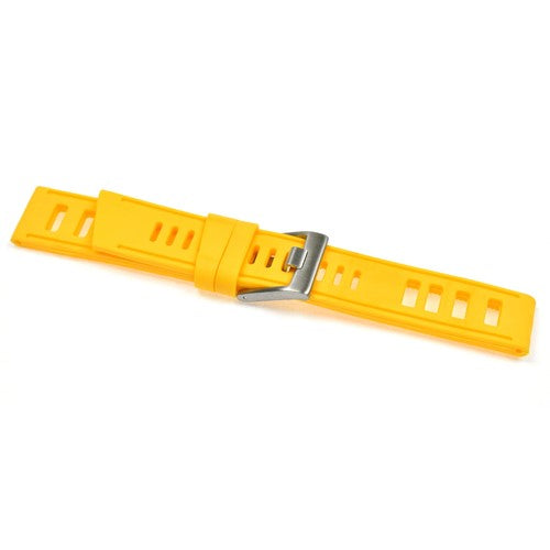 24mm Yellow Silicone Divers / Rubber / Silicone Watch Strap | Chrono Straps UK