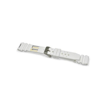 22mm White Rubber\Resin Divers / Rubber / Silicone Watch Strap | Chrono Straps UK