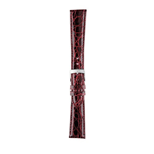 18mm Morellato Red Genuine Crocodile Watch Strap | Chrono Straps UK