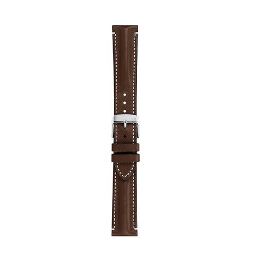 22mm Morellato Brown Leather Watch Strap | Chrono Straps UK