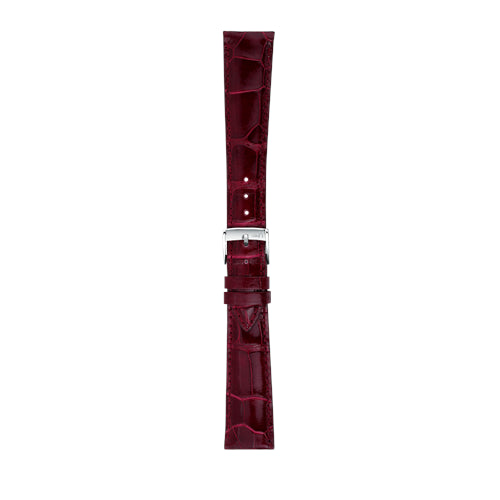 20mm Morellato Red Genuine Lizard Watch Strap | Chrono Straps UK