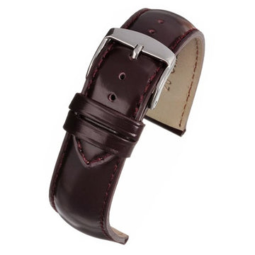 18mm Red Leather Premium Watch Strap | Chrono Straps UK