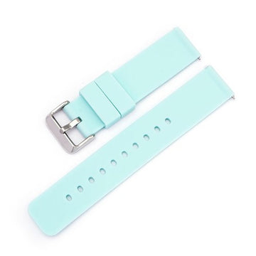 12mm Blue Silicone Quick Release Watch Strap | Chrono Straps UK