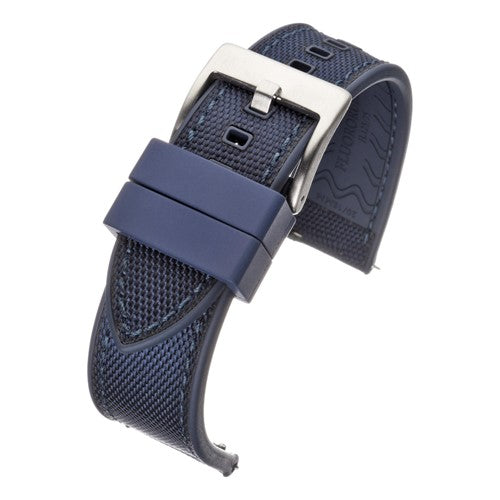 22mm Blue Nylon\Woven Quick Release Watch Strap | Chrono Straps UK
