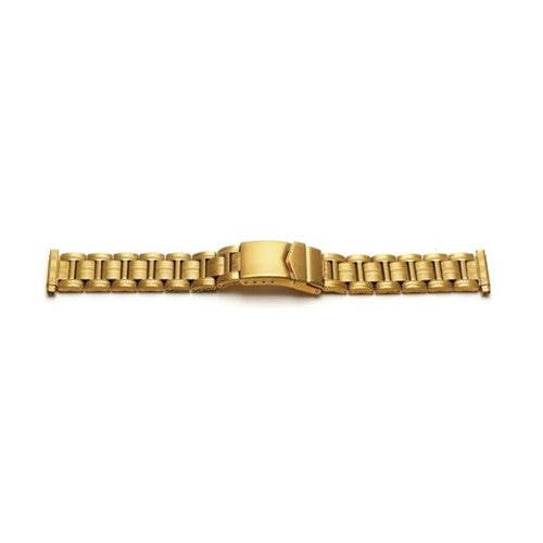 16-22mm Gold Metal Bracelets & Expanders Watch Strap | Chrono Straps UK
