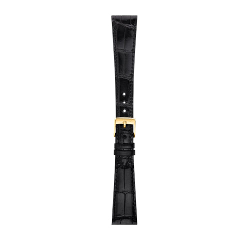 20mm Morellato Black Genuine Alligator Watch Strap | Chrono Straps UK