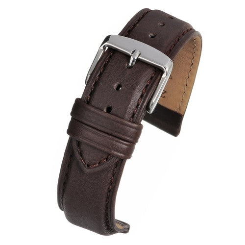16mm Brown Leather Premium Watch Strap | Chrono Straps UK