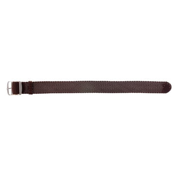 20mm Brown Nylon\Woven Perlon Watch Strap | Chrono Straps UK