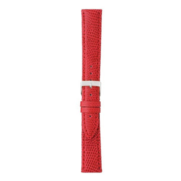 14mm Morellato Red Genuine Lizard Watch Strap | Chrono Straps UK
