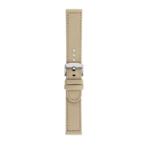 18mm Morellato Cream Nylon\Woven Watch Strap | Chrono Straps UK