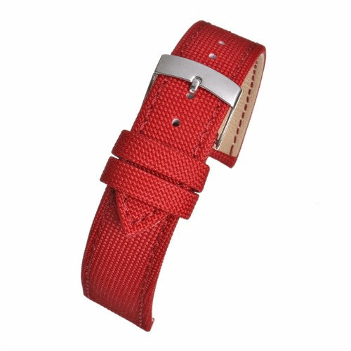 14mm Red Vegan Friendly Vegan / Eco Watch Strap | Chrono Straps UK