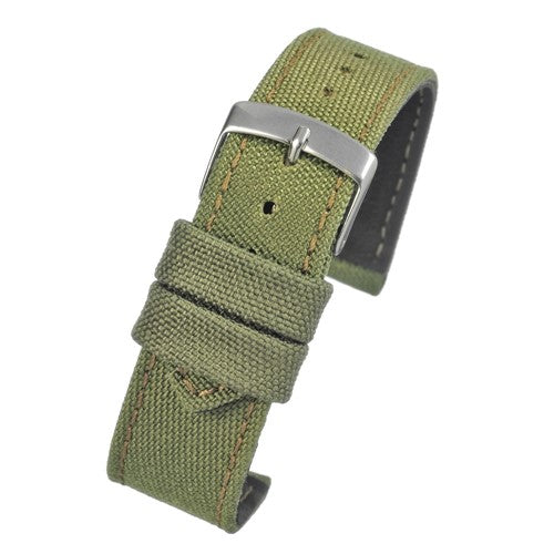 18mm Green Nylon\Woven Essential Watch Strap | Chrono Straps UK