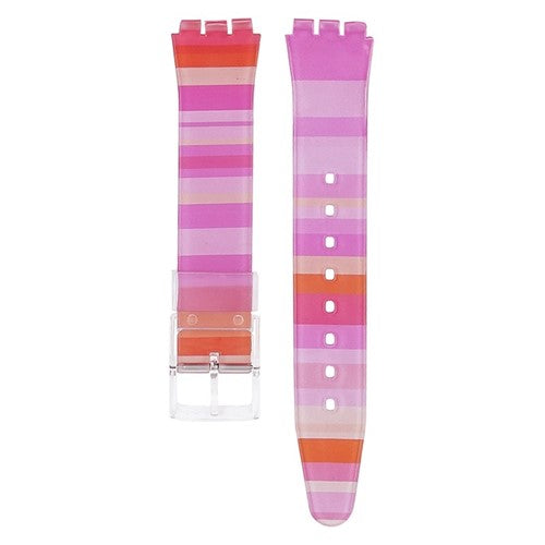 17mm Red Silicone Brand Compatible Watch Strap | Chrono Straps UK