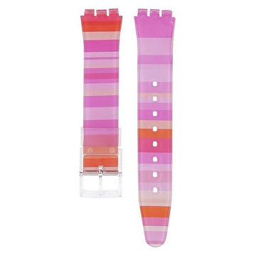 17mm Red Silicone Brand Compatible Watch Strap | Chrono Straps UK
