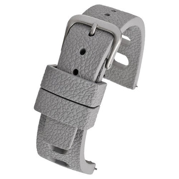 22mm Grey Rubber\Resin Quick Release Watch Strap | Chrono Straps UK