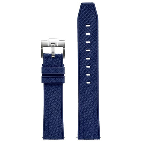 22mm Blue Silicone Divers / Rubber / Silicone Watch Strap | Chrono Straps UK