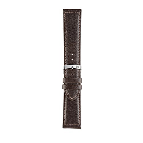 28mm Morellato Brown Leather Watch Strap | Chrono Straps UK