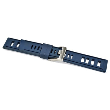 24mm Blue Silicone Divers / Rubber / Silicone Watch Strap | Chrono Straps UK