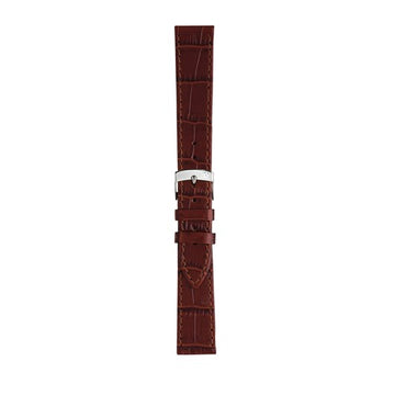 12mm Morellato Brown Leather Watch Strap | Chrono Straps UK
