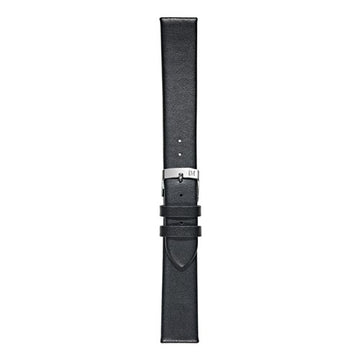 10mm Morellato Black Leather Watch Strap | Chrono Straps UK