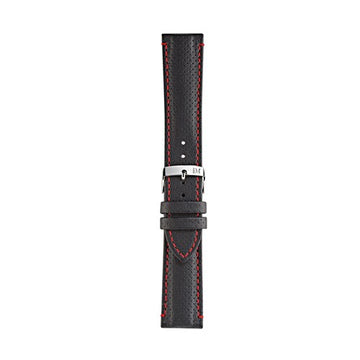 24mm Morellato Black Recycled Watch Strap | Chrono Straps UK
