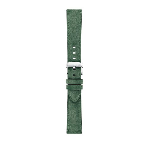 18mm Morellato Green Leather Watch Strap | Chrono Straps UK