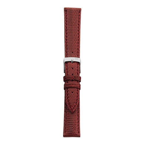 16mm Morellato Red Genuine Lizard Watch Strap | Chrono Straps UK