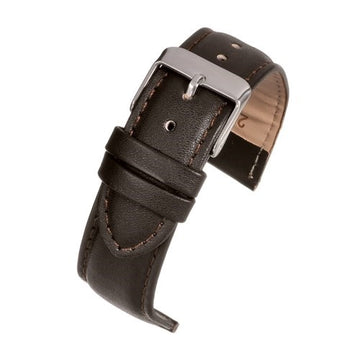 8mm Brown Leather Budget Watch Strap | Chrono Straps UK