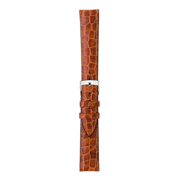 12mm Morellato Brown Leather Watch Strap | Chrono Straps UK