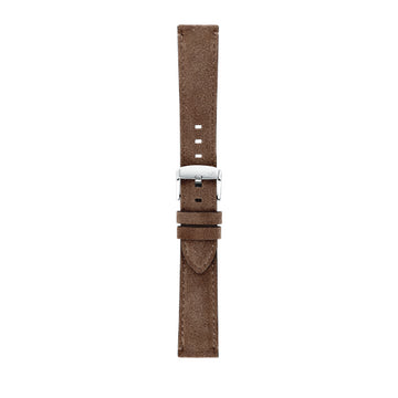 22mm Morellato Brown Leather Watch Strap | Chrono Straps UK
