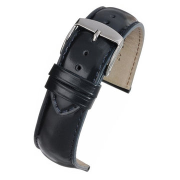 18mm Blue Leather Premium Watch Strap | Chrono Straps UK