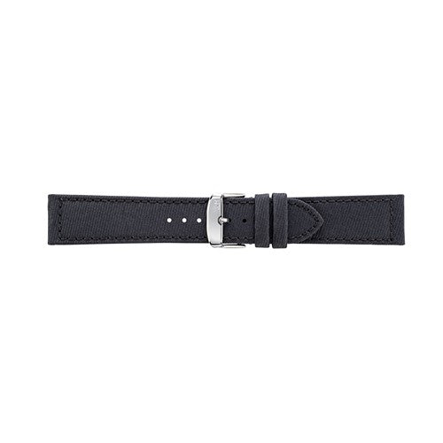22mm Morellato Black Recycled Watch Strap | Chrono Straps UK