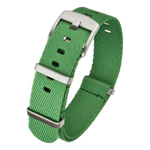 20mm Green Nylon\Woven Military Watch Strap | Chrono Straps UK