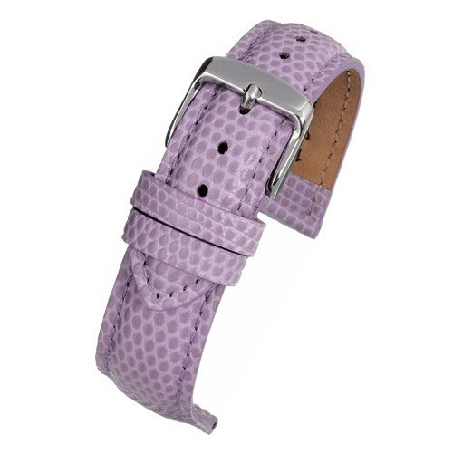12mm Purple Leather Essential Watch Strap | Chrono Straps UK