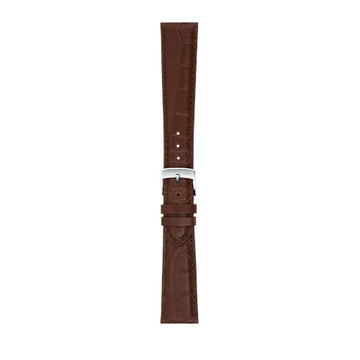 22mm Morellato Brown Genuine Alligator Watch Strap | Chrono Straps UK