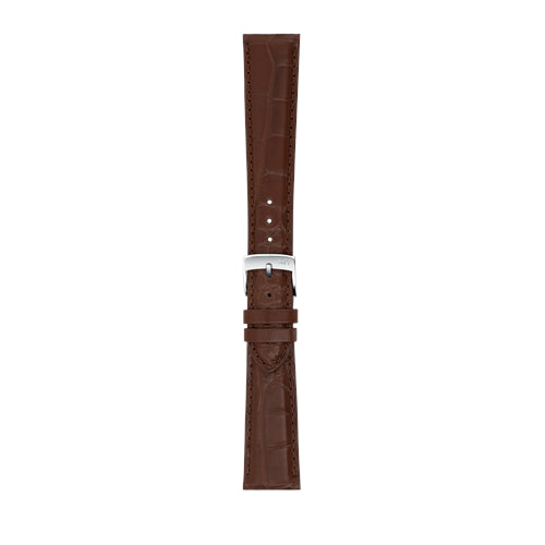 22mm Morellato Brown Genuine Alligator Watch Strap | Chrono Straps UK