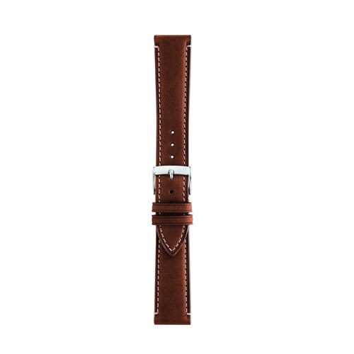 20mm Morellato Brown Leather Watch Strap | Chrono Straps UK