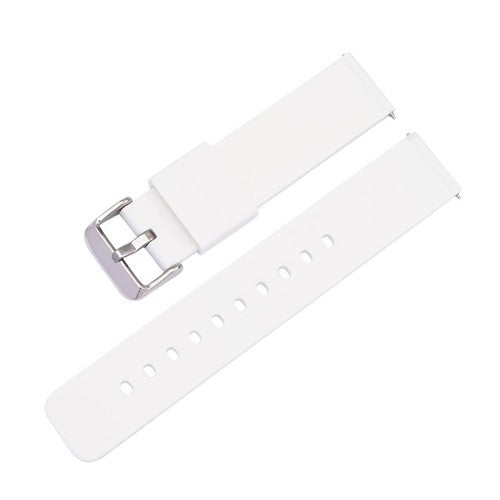 12mm White Silicone Quick Release Watch Strap | Chrono Straps UK