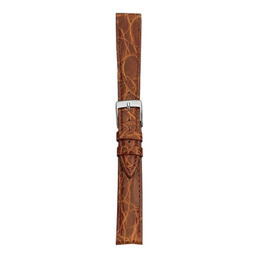 18mm Morellato Brown Genuine Crocodile Watch Strap | Chrono Straps UK