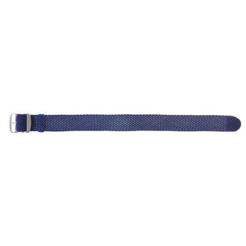 20mm Blue Nylon\Woven Perlon Watch Strap | Chrono Straps UK
