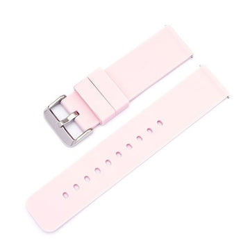 22mm Pink Silicone Quick Release Watch Strap | Chrono Straps UK