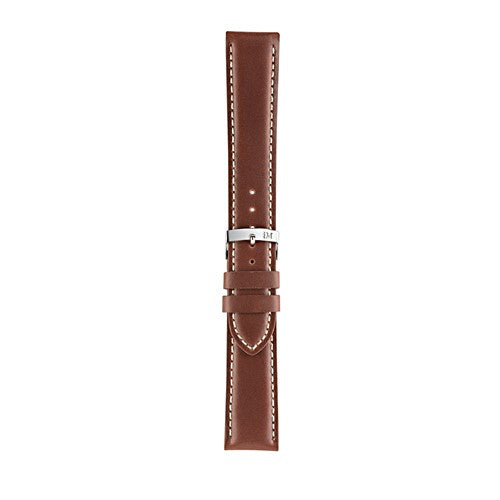 22mm Morellato Brown Leather Watch Strap | Chrono Straps UK