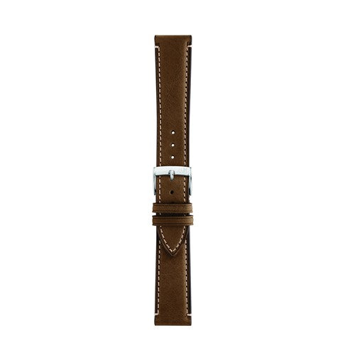 20mm Morellato Green Leather Watch Strap | Chrono Straps UK