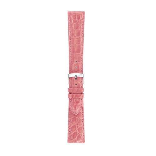 16mm Morellato Pink Genuine Crocodile Watch Strap | Chrono Straps UK