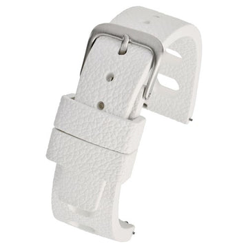 22mm White Rubber\Resin Quick Release Watch Strap | Chrono Straps UK