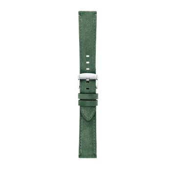 24mm Morellato Green Leather Watch Strap | Chrono Straps UK