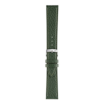 16mm Morellato Green Leather Watch Strap | Chrono Straps UK