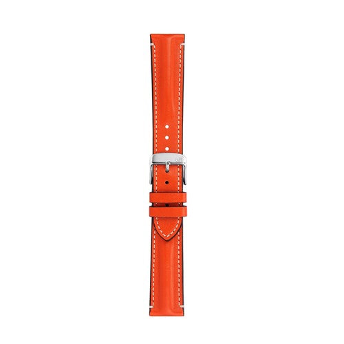 22mm Morellato Red Leather Watch Strap | Chrono Straps UK
