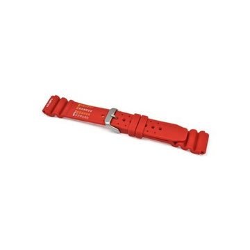 20mm Red Rubber\Resin Divers / Rubber / Silicone Watch Strap | Chrono Straps UK