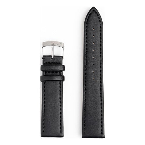 18mm Morellato Black Vegan Friendly Watch Strap | Chrono Straps UK